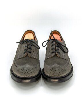 Tricker's Bourton Suede Derbies | Winter Smoke Grey | Men's 8.5 UK (9.5 US)